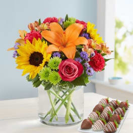 Floral Embrace™ with Strawberries