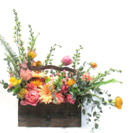 Bright Spring Garden toolbox
