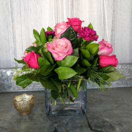 Elegant Rose Cube