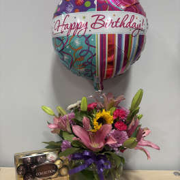 Pink Lily Birthday Trio