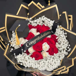 Congratulations Graduation WRAPPING BOUQUET