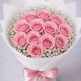 Light Pink Mondial Rose Bouquet