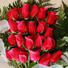 24 Hand-tied Roses