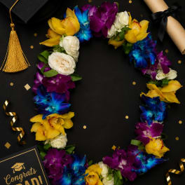 Orchid and Orchid Lei