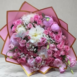 Peonies & Mini Roses