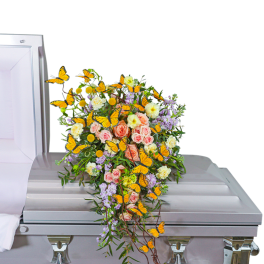 Wind Beneath My Wings Casket Spray
