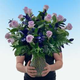 Classic 18 Lavender Long-Stem Roses