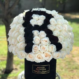Signature velvet initial box