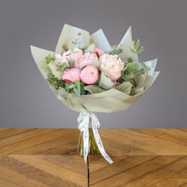 Peony Wrap Bouquet