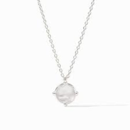 Silver Honeybee Solitaire Necklace