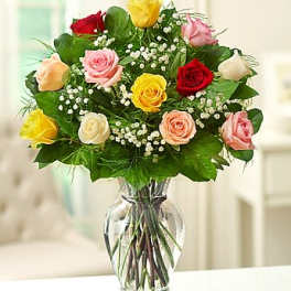 Modern Embraceâ¢ Pink Rose & Lily Cube