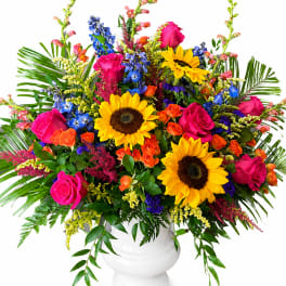 Vivid Blooms Urn