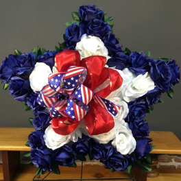 Red, White, & Blue Hanging Star