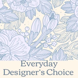 Pastel floral illustration with the words Everyday Designer's Choice