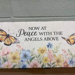 "Peace" Marble Paver with Easel