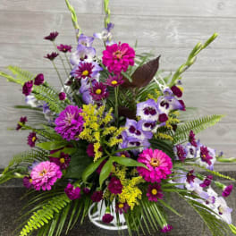Sympathy Basket-Purple Majesty