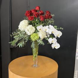 Elegant Roses and Orchids