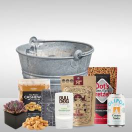 Tin bucket full of dad's goodies