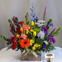 Colorful Sympathy Blooms