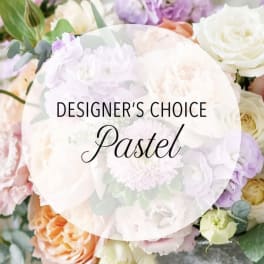 Pastel flower bouquet with roses and hydrangeas