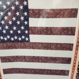 American flag throw blanket with stars and stripes pattern