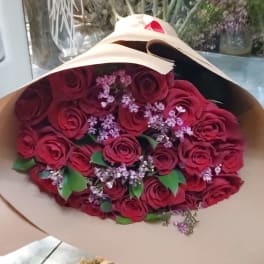 2 Dozen Red Rose Bouquet
