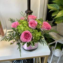 Pink and Green Love Bouquet