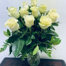 White Rose Serenity Bouquet
