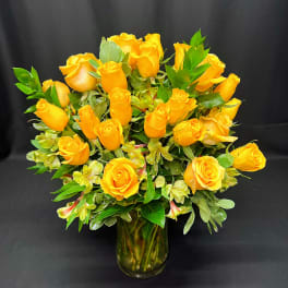 3 Dozen Medium Stem Roses, Red or Colored