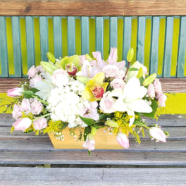 Basket in pink #62
