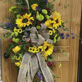 Sympathy- Sunflower standing spray