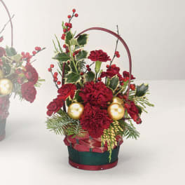 Red Holiday Basket (Small)