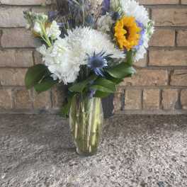 Foot ball bud vase