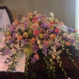 Custom Designed Colored Casketpiece- our own style!
