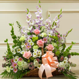 Thoughts and Prayers Fireside Basket - Pastel