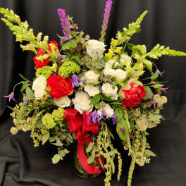 Romantic Peony Tulip Rose Bouquet