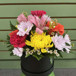 Brightest Blooms Hat Box