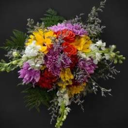 Summer Blooms Wrapped Bouquet