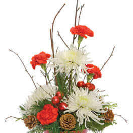 Red And White Holiday Tin