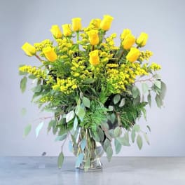 Two Dozen Yellow Roses
