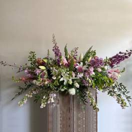 English Garden Casket Spray
