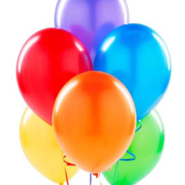 Single Plain Latex Balloon