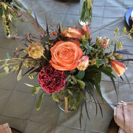 Rose Mixed Bud Vase