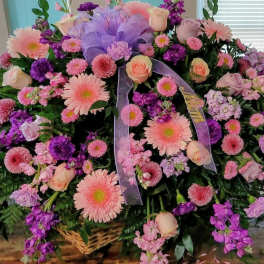Pastel Casket Cover