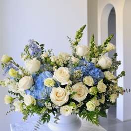 Blessed From Above Urn Basket