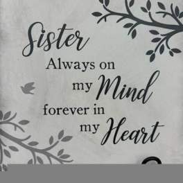 SISTER Ceramic Plaque