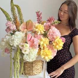 Summer vibe basket
