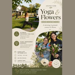 Yoga and Flower Design at Juniper Farms