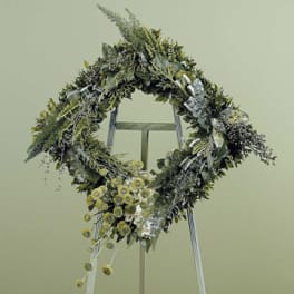 Square Foliage Standing Spray