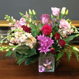 Hummingbird Vase Bouquet